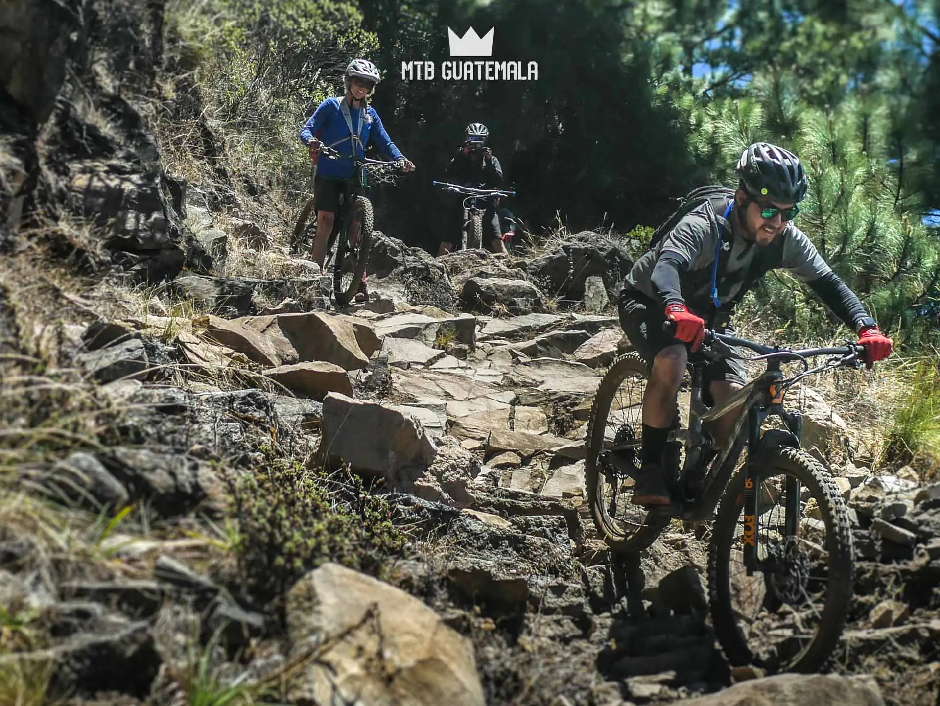 Ransom patrol. The top part of La infinita is riddled with volcanic Rock.