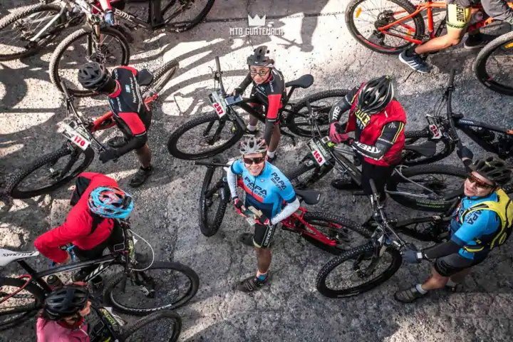 Riders prepare for the 9th edition of the Travesía de Los Cuchumatanes. Hotel Casa Blanca huehuetenango, Guatemala