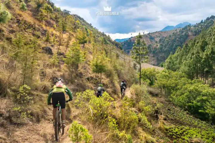 Mountain Biking in the Cuchumatánes Descending into the Valley Todos Santos Los Cuchumatánes Huehuetenango, Guatemala