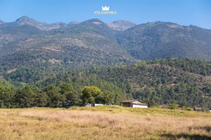 The Cuchumatanes mountains tower over 6000ft above Huehetenango.  Huehuetenango, Guatemala