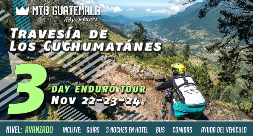 Viaje en bicicleta de montaña de tres días por el enduro de Guatemala a Todos Santos en Cuchumatánes.