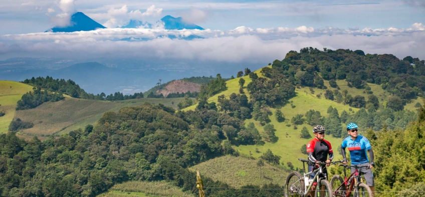 Bicicleta de montaña en Las Nubes Guatemala