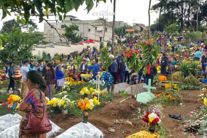 Mountain Bikng to the Sumpango Giant Kite Festival.  Sacatepéquez, Guatemala