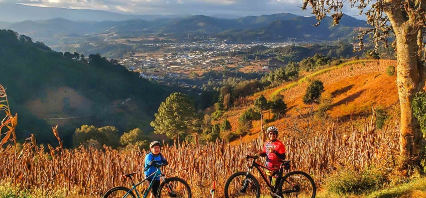 Bicicleta de montaña en Comalapa