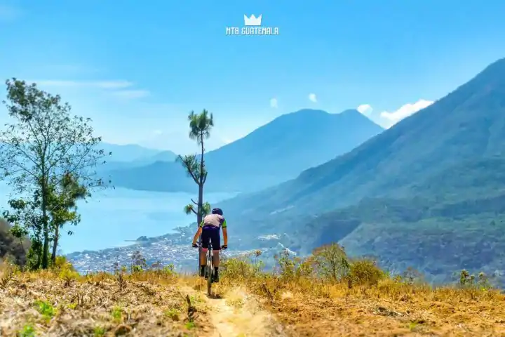 Mountain Biking at San Pedro La Laguna Lake Atitlán Sololá, Guatemala