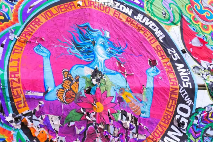 Mountain Bikng to the Sumpango Giant Kite Festival.  Sacatepéquez, Guatemala