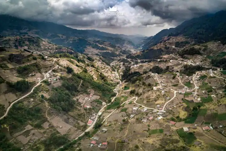 Incredible lanscapes and switchbacking roads in the Valle Todos Santos Guatemala Los Cuchumatánes Huehuetenango, Guatemala
