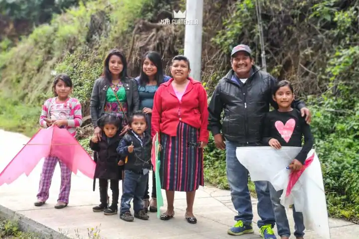Mountain Bikng to the Sumpango Giant Kite Festival.  Sacatepéquez, Guatemala