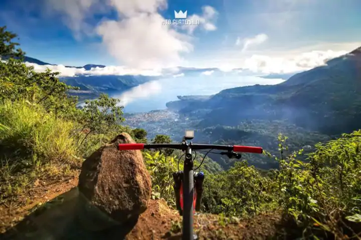 Mountain Biking at San Pedro La Laguna Lake Atitlán Sololá, Guatemala