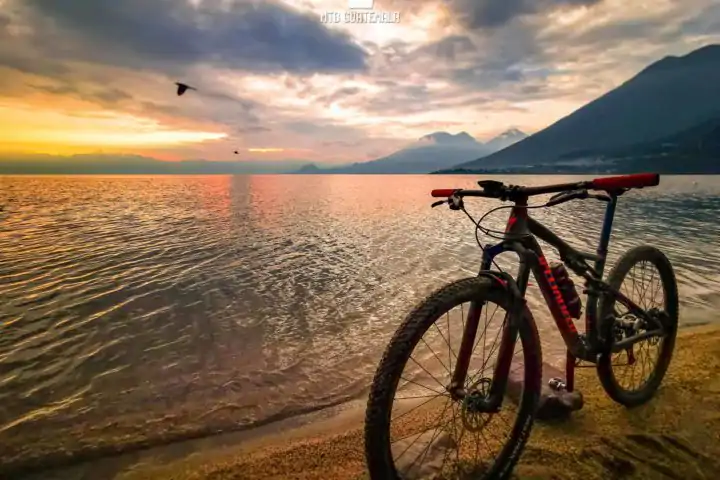 Mountain Biking at San Pedro La Laguna Lake Atitlán Sololá, Guatemala