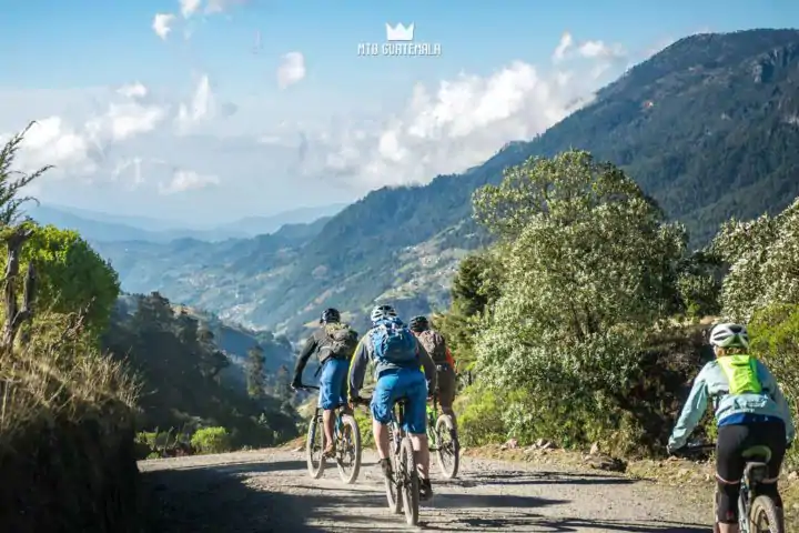 Mountain Biking in the Cuchumatánes - Dropping into the Valley Todos Santos Los Cuchumatánes Huehuetenango, Guatemala