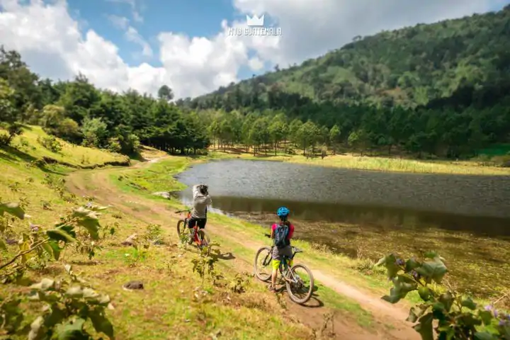 Mountain Biking at Laguna Chichoy Tecpán , Guatemala