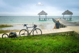 Un viaje de 2 meses en bicicleta por México y Guatemala. Laguna Petén Itza Petén, Guatemala